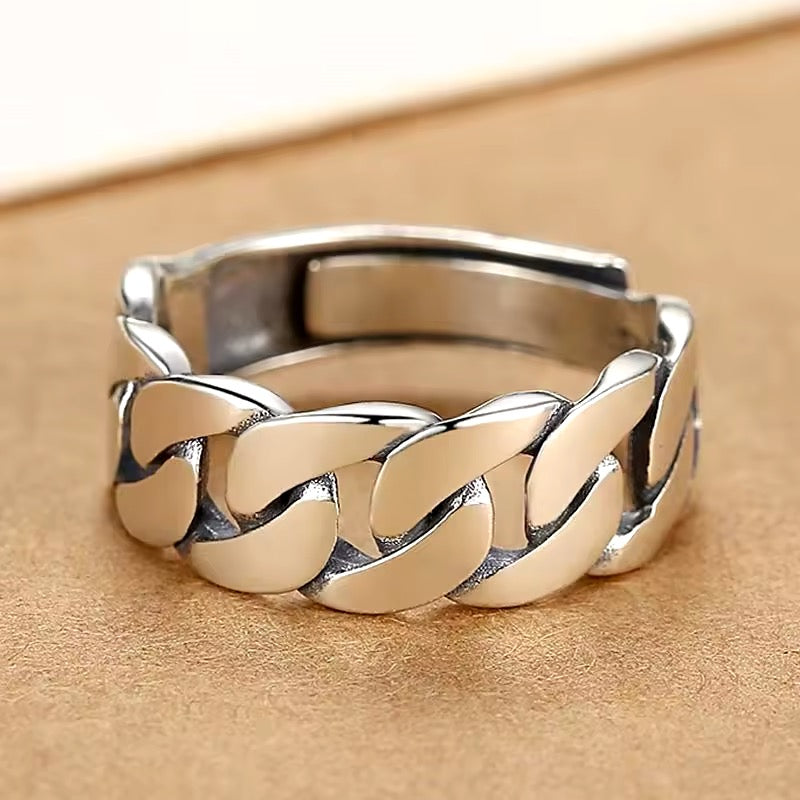 ANILLO PLATA CHAIN