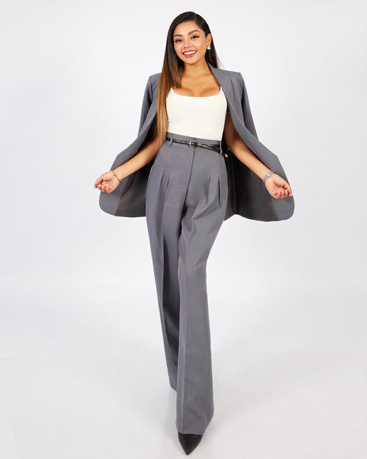 BLAZER BOYFRIEND | plomo oscuro