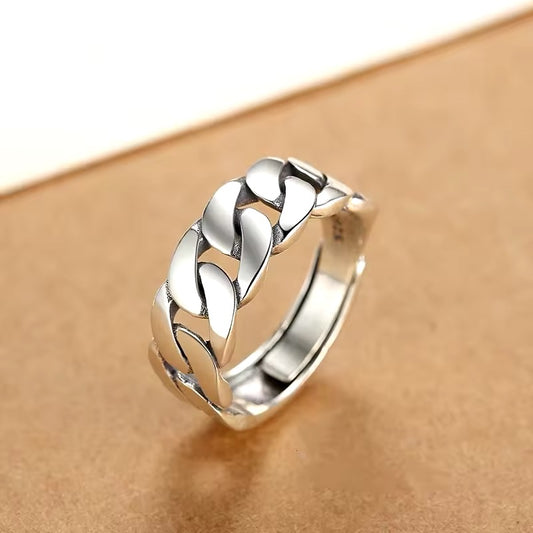 ANILLO PLATA CHAIN