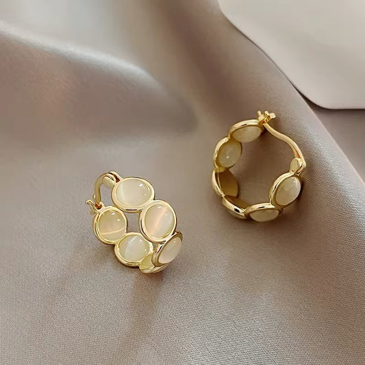 ARETES ACERO PERLA TIPO C
